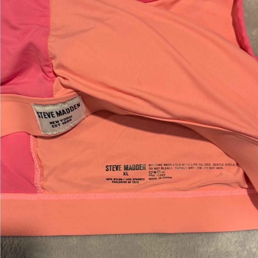 Bundle Steve Madden Pink and Tan super Soft Sports Bras size XL - Picture 4 of 8